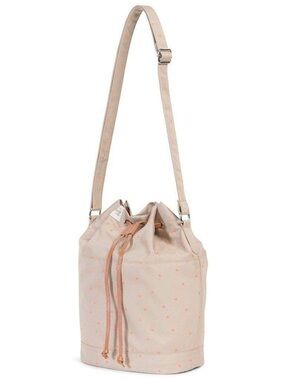 Herschel Supply Co. Carlow Polka Dot Crossbody Bucket Bag Nectarine Chic Preppy
